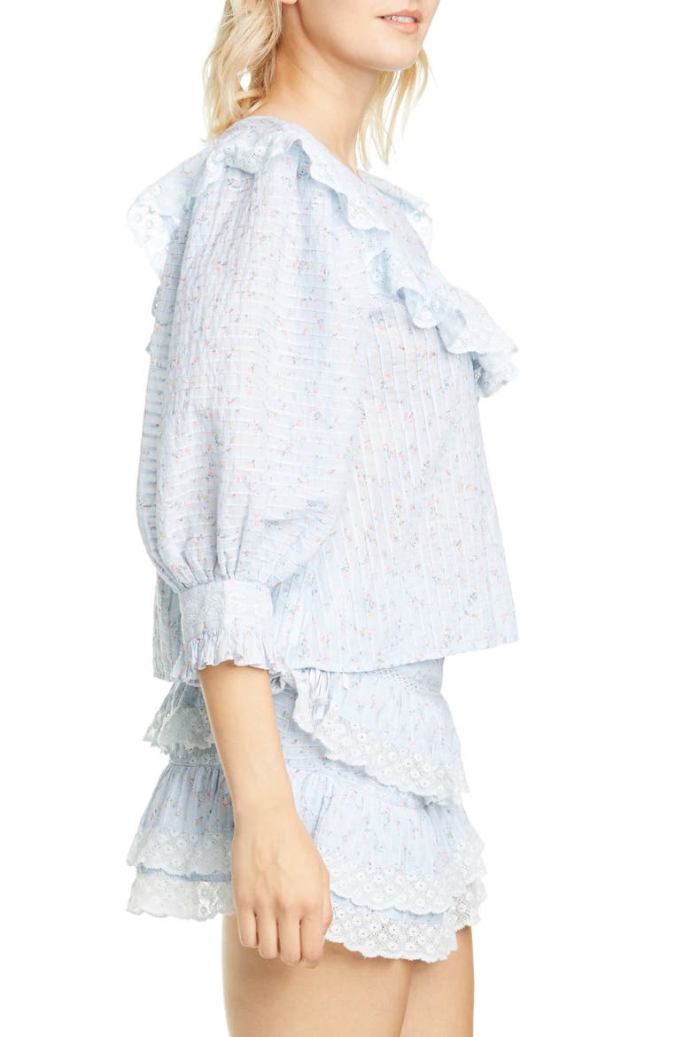 Canna Ruffle Top, Alternate, color, BELLA BLUE