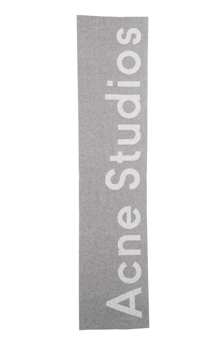 Acne Studios Logo Scarf, Main, color,