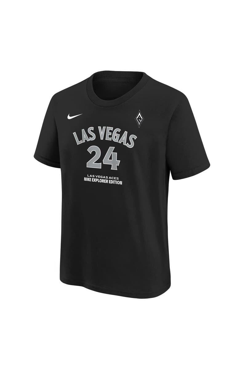 Nike Youth Nike Jewell Loyd Black Las Vegas Aces Explorer Edition Name & Number T-Shirt, Alternate, color, Black