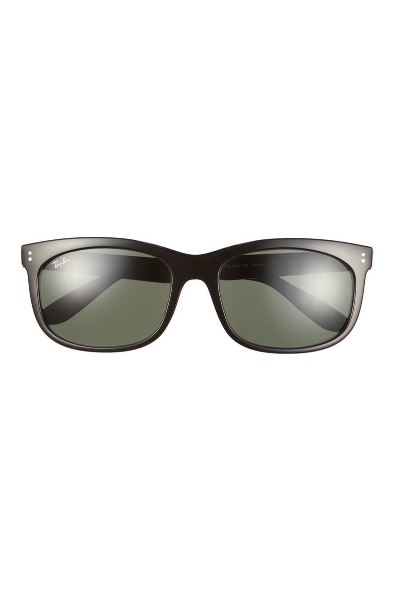 60mm Pillow Sunglasses, Main, color, BLACK
