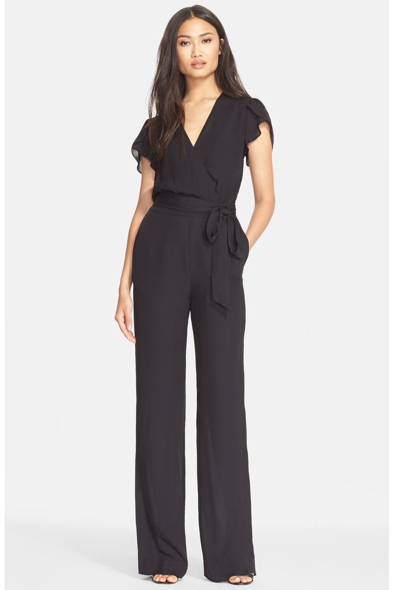 'Kacey' Jumpsuit, Main, color, BLACK