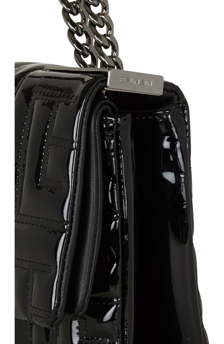 Balmain Small 1945 Soft Monogram Quilted Leather Shoulder Bag, Alternate, color,