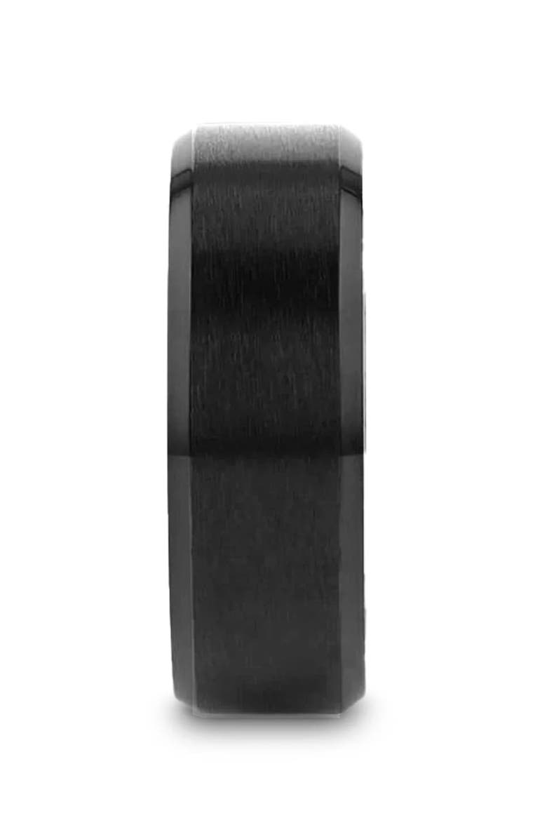Larson Jewelers Elysian Titanium Wedding Band, Alternate, color, Black Titanium