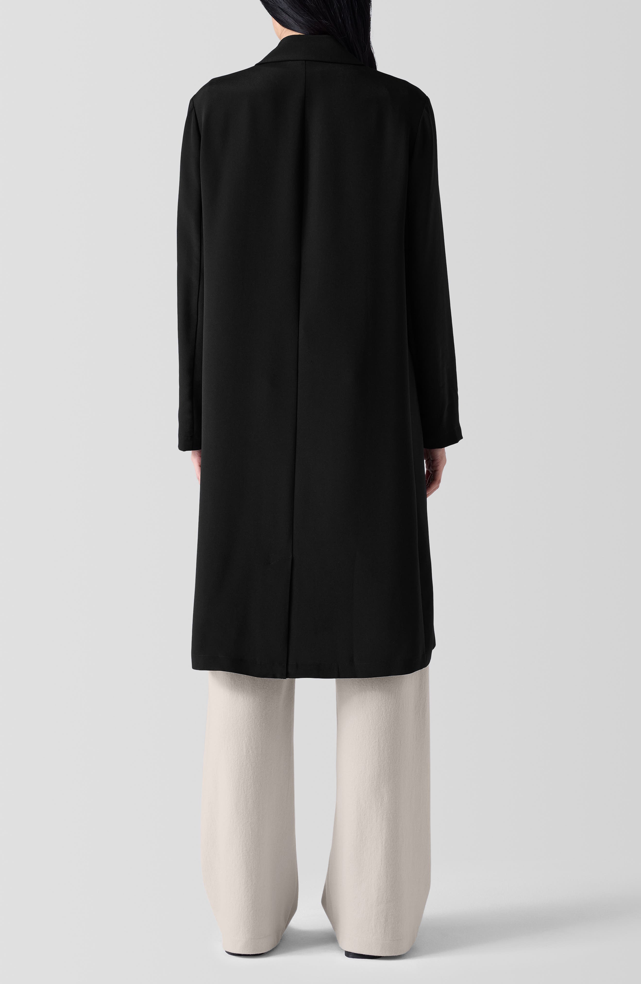 Open Front Silk Chiffon Jacket - image 2