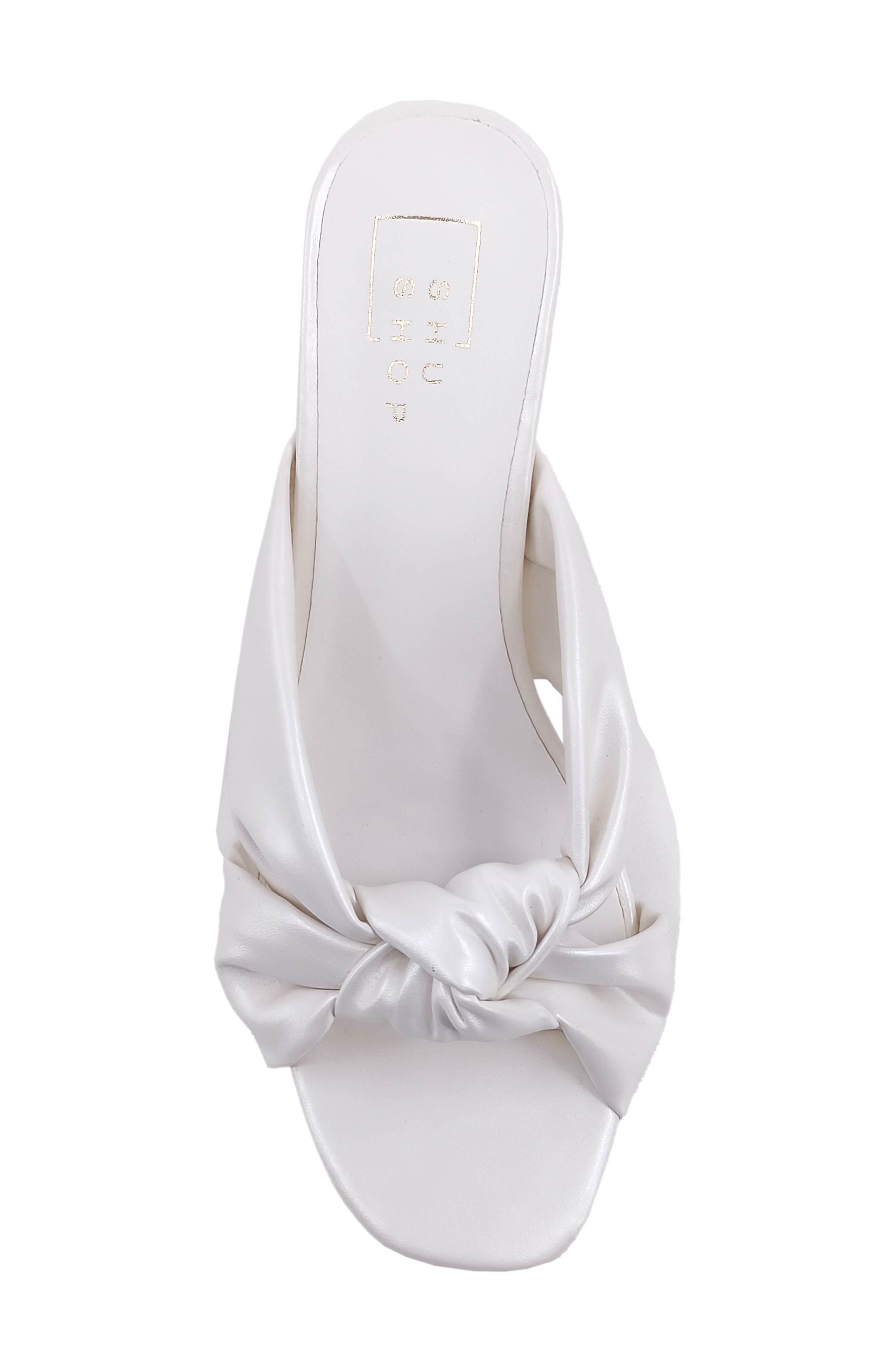 SHUSHOP Gerri Knot Sandal, Alternate, color, Pearl