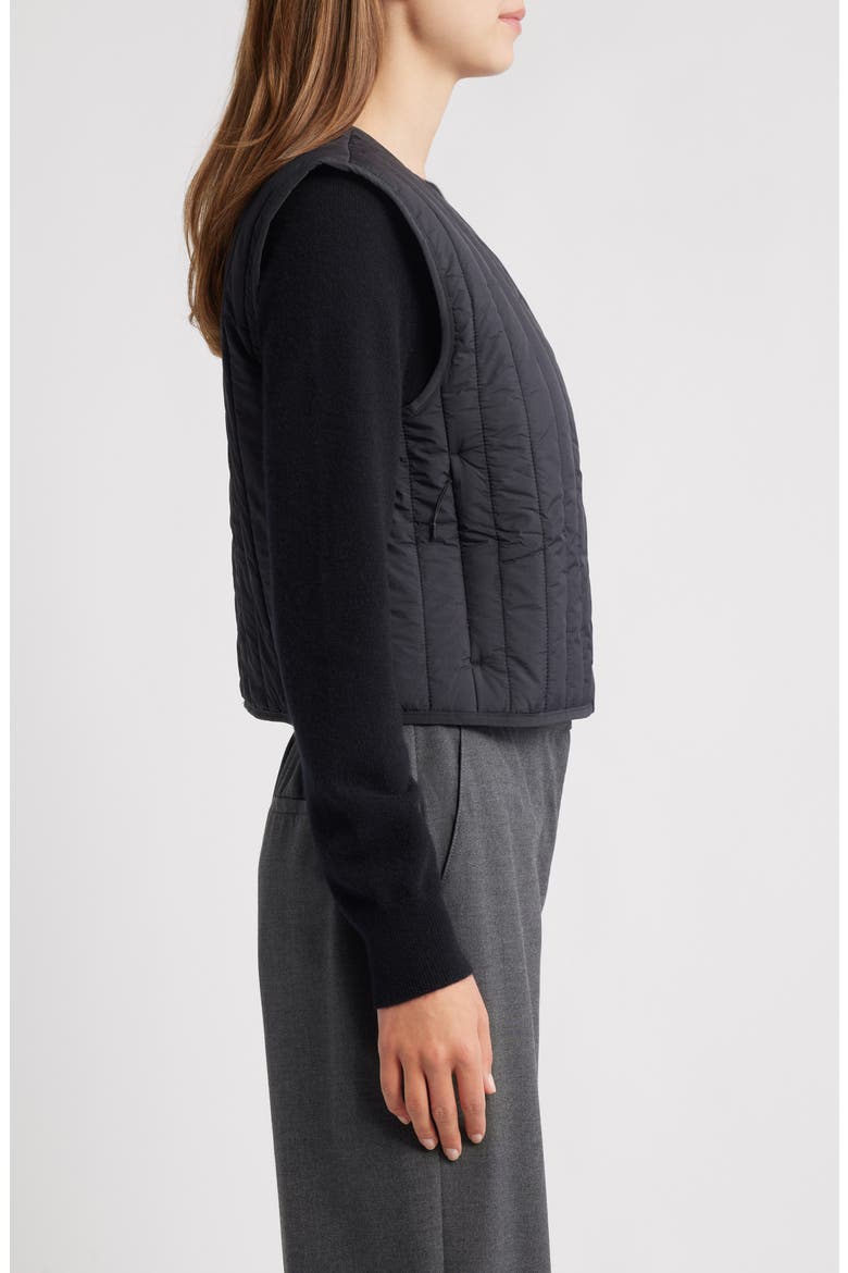 Banja Water Resistant Crop Liner Vest, Alternate, color, NAVY