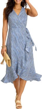 Tommy Bahama Coastal Shores Wrap Midi Dress