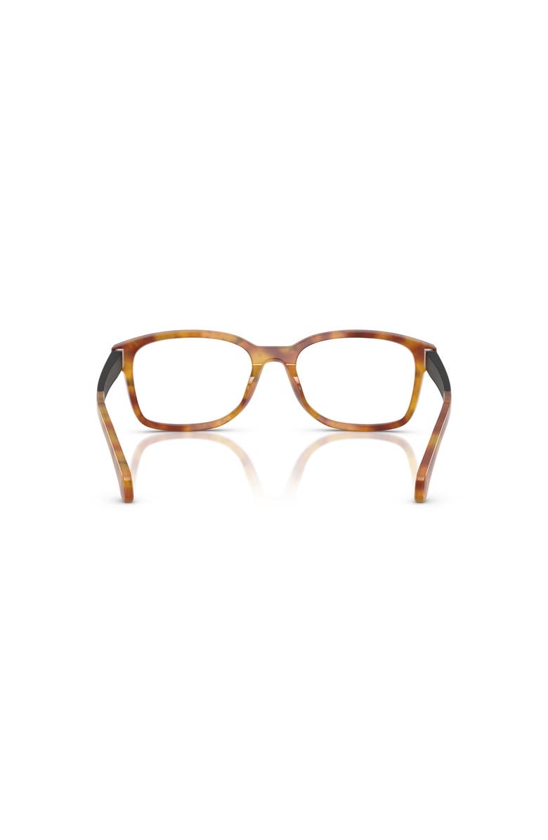 Moncler 54mm Rectangle optical glasses, Alternate, color, Tortoise
