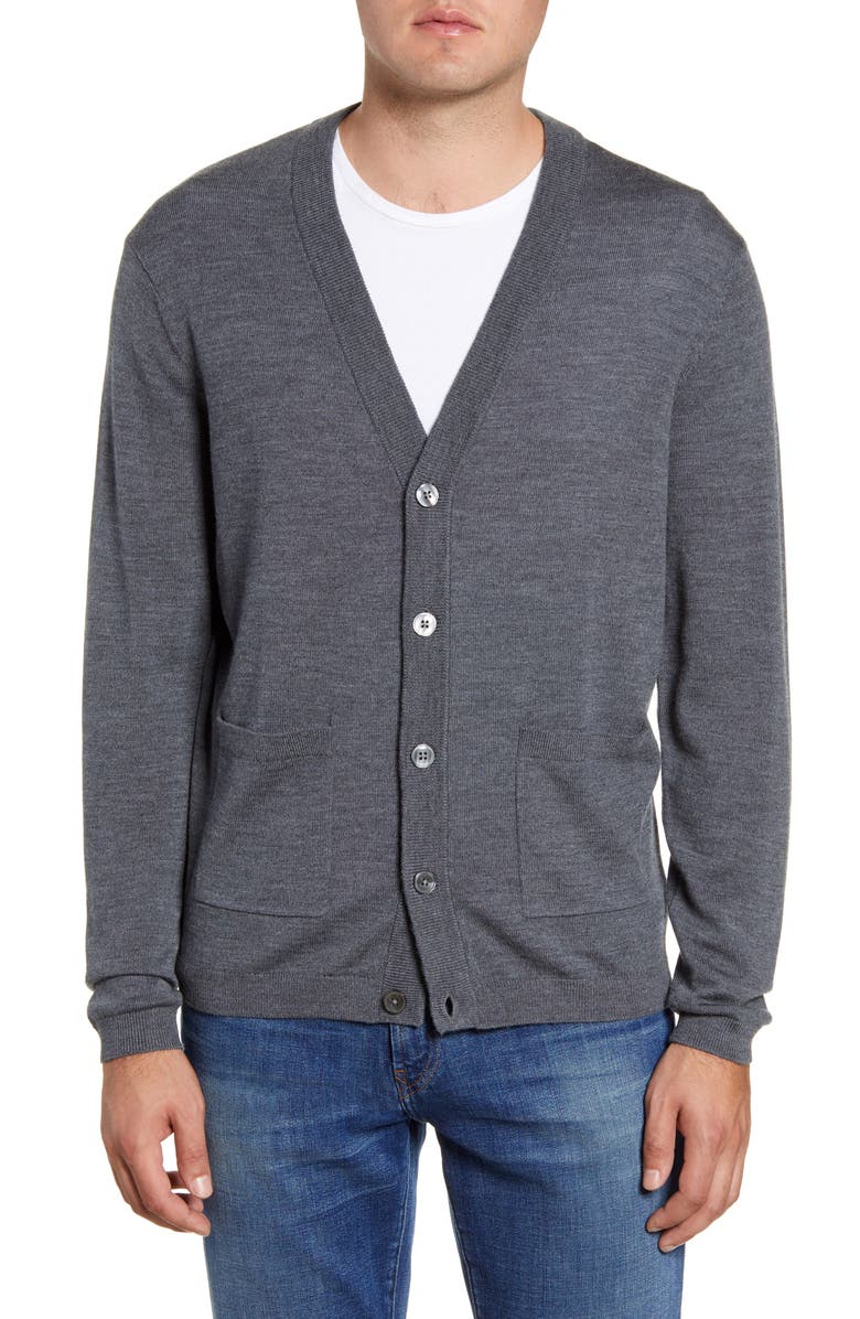 Bonobos Slim Fit Wool Cardigan Sweater, Alternate, color, 