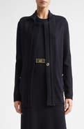ST. JOHN Legacy Wool Blend Sweater Coat