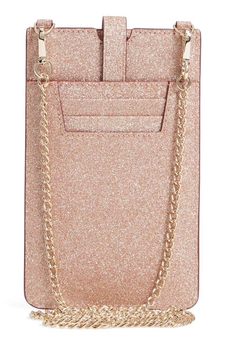 Kate Spade New York glitter leather iPhone crossbody case, Alternate, color, 