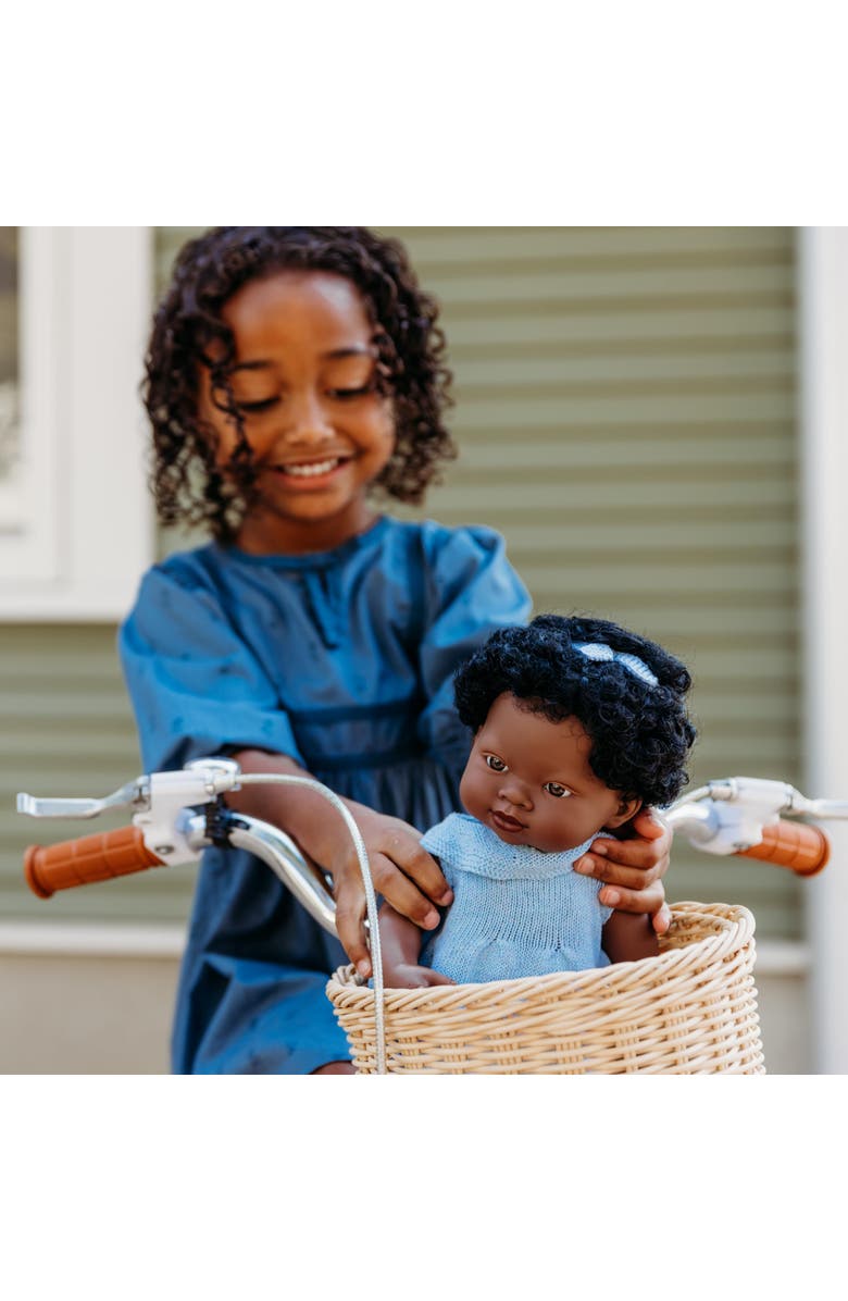 Miniland Baby Girl Doll with Dark Skin 15 inch, Alternate, color, Dark Skin