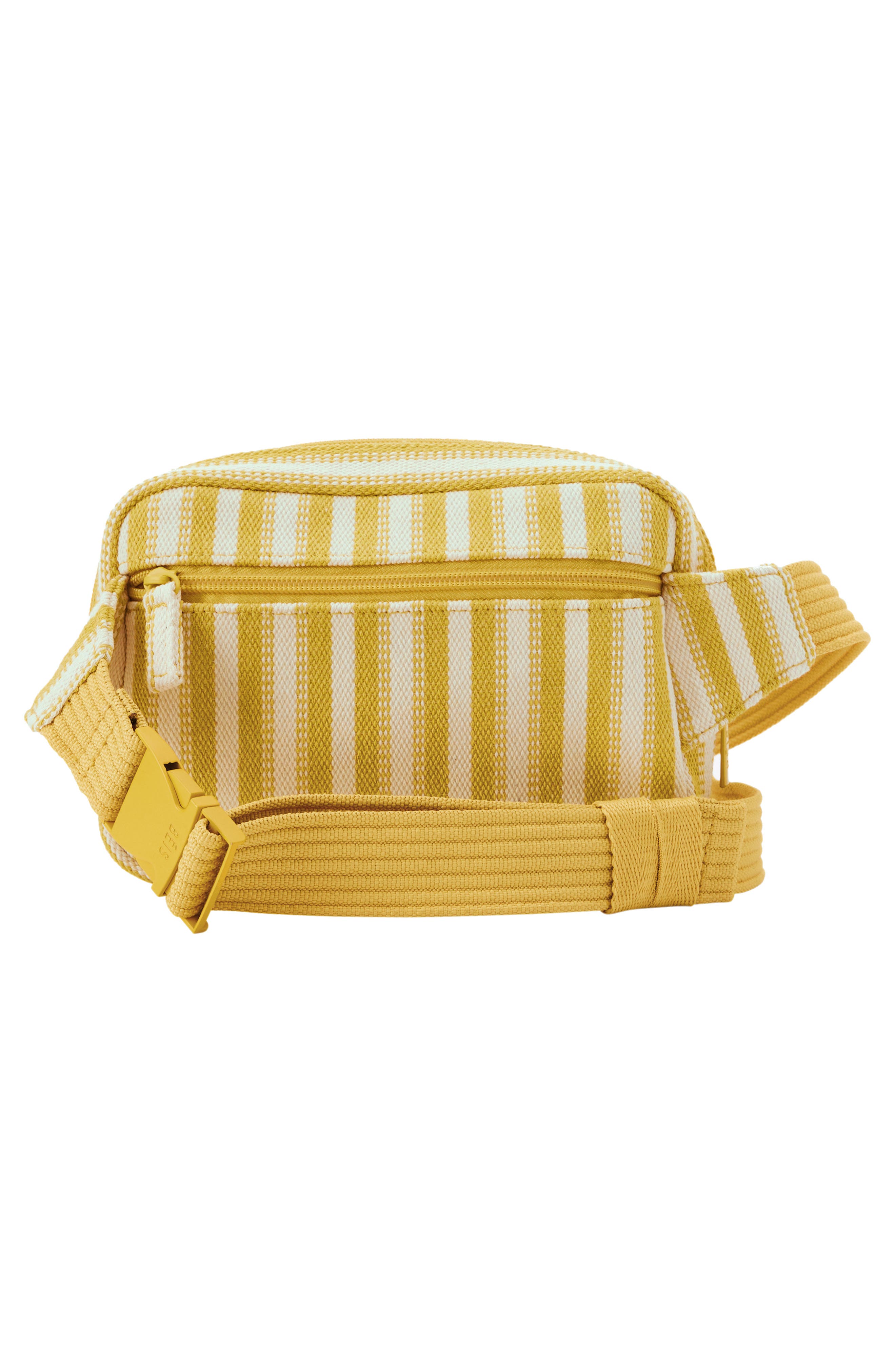 Béis The Striped Belt Bag, Alternate, color, Honey