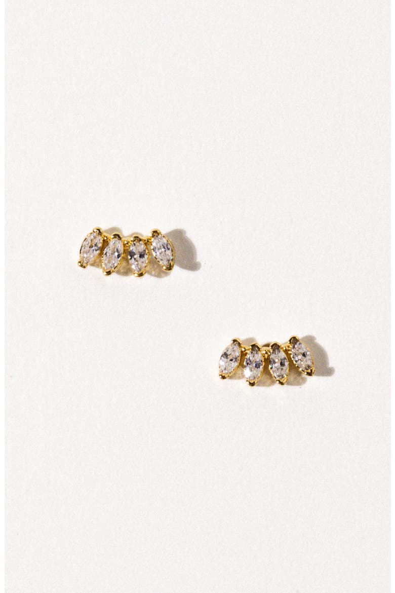 City Scape Stud Earrings, Alternate, color, GOLD