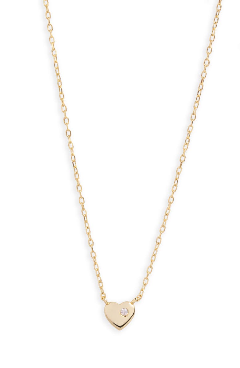 ARGENTO VIVO Heart Pendant Necklace, Main, color, Gold