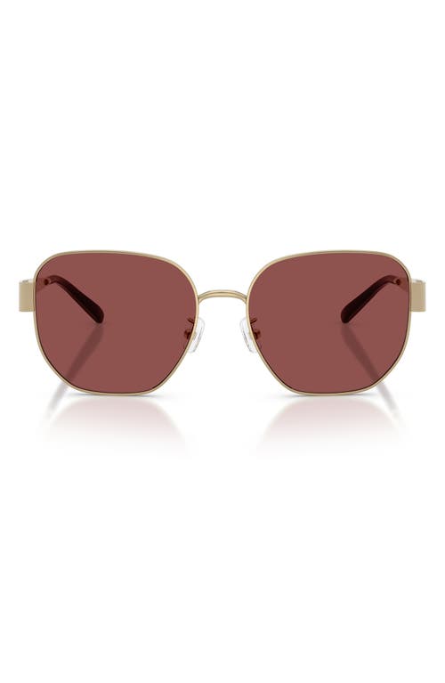 Tory Burch 56mm Irregular Sunglasses