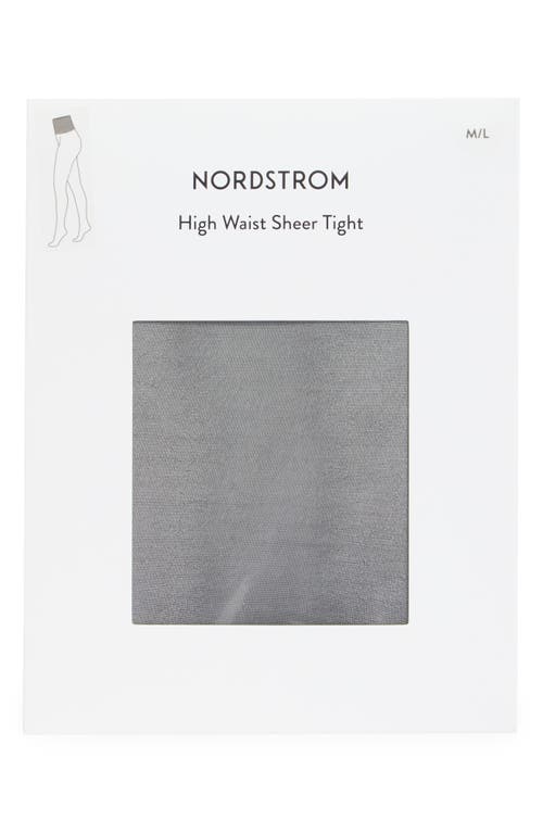 Nordstrom High Waist Sheer Tights In Black