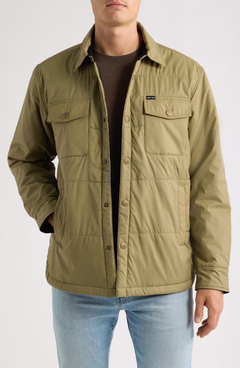 Machinist Quilted Snap-Up Shirt Jacket