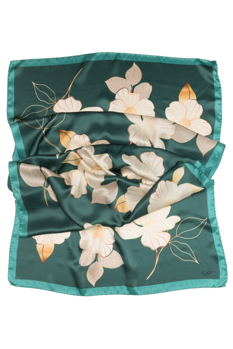 Laura - Silk Scarf/shawl For Women, Alternate, color, Green