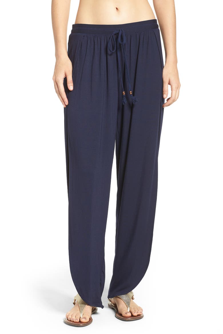 Side Split Cover-Up Pants, Main, color, INDIGO