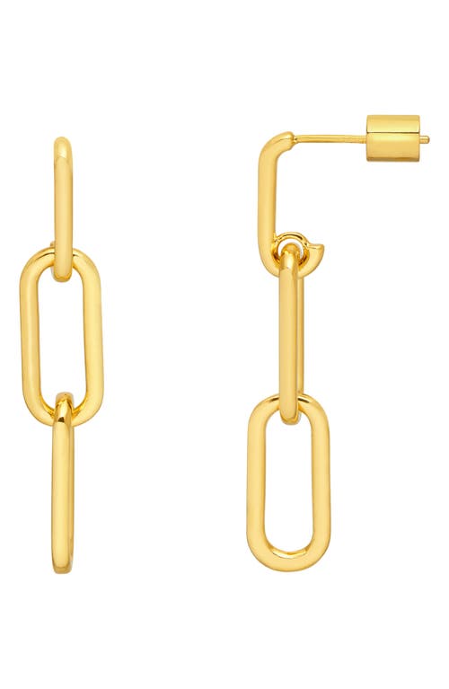 Estella Bartlett Paper Clip Chain Drop Earrings In Gold
