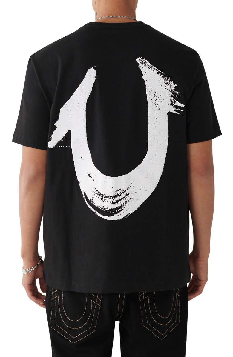 True Religion Brand Jeans Horseshoe Relaxed Graphic T-Shirt, Alternate, color,