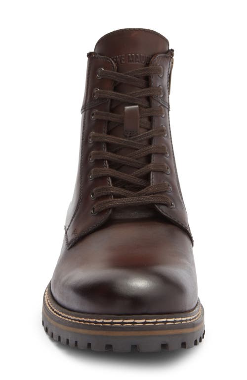 Steve Madden Scotch Lug Sole Boot In Brown