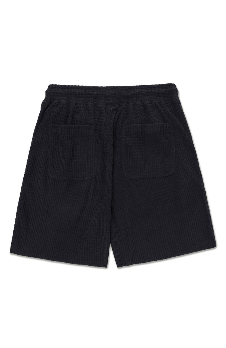 HONOR THE GIFT Textured Knit Shorts, Alternate, color, Black