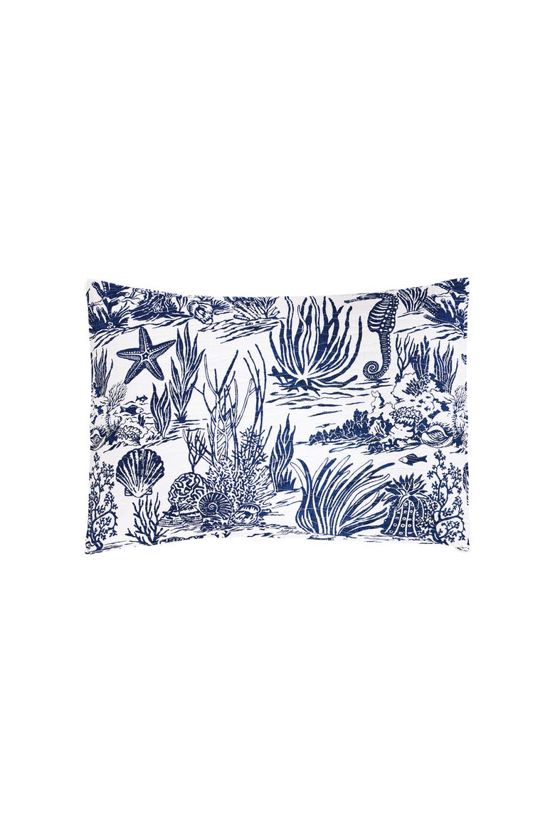 Reef Shores Beach Coastal Cotton Quilt Set  - Reversible and Machine Washable, Alternate, color, Blue
