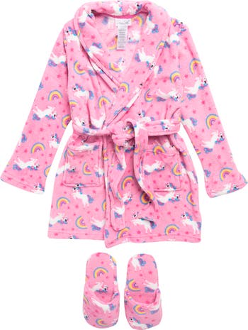 RENE ROFE Kids' Unicorn Robe & Slippers | Nordstromrack