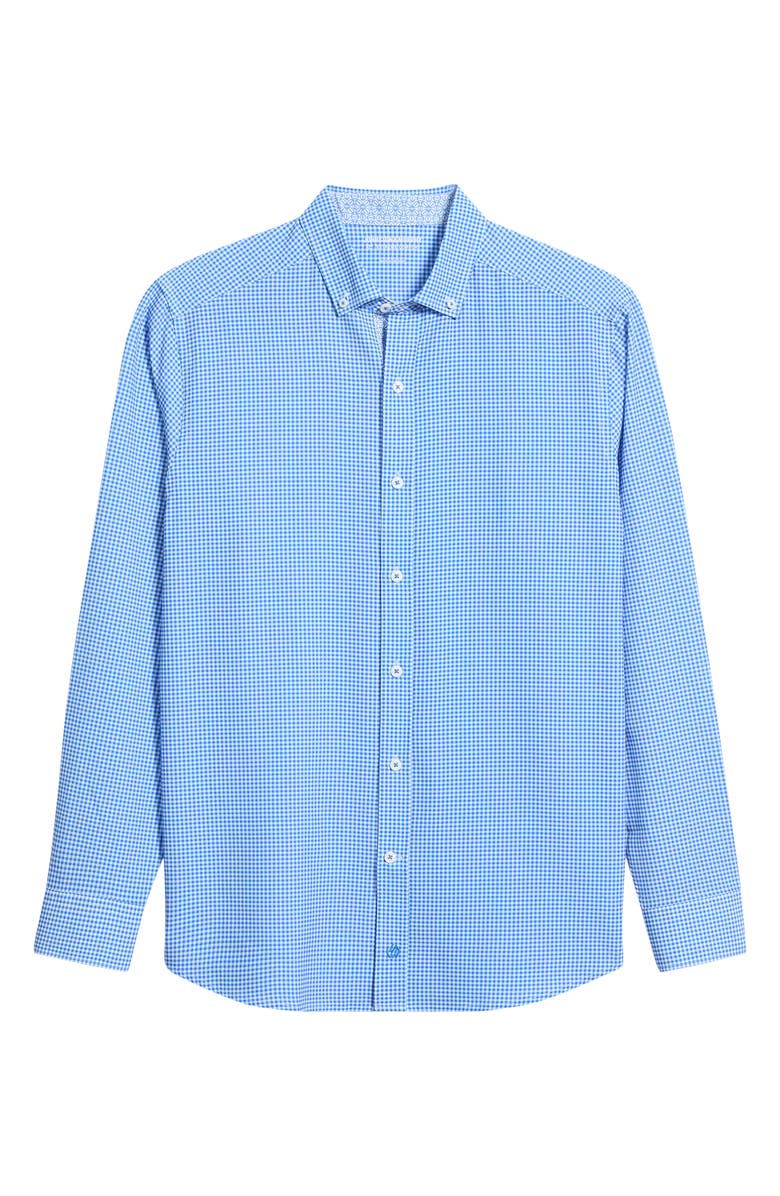 Johnston & Murphy XC+<sup>™</sup> Performance Game Day Gingham Button-Up Shirt, Main, color,