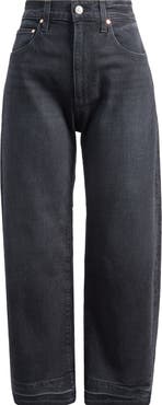 PAIGE Arellia High Waist Release Hem Ankle Barrel Leg Jeans