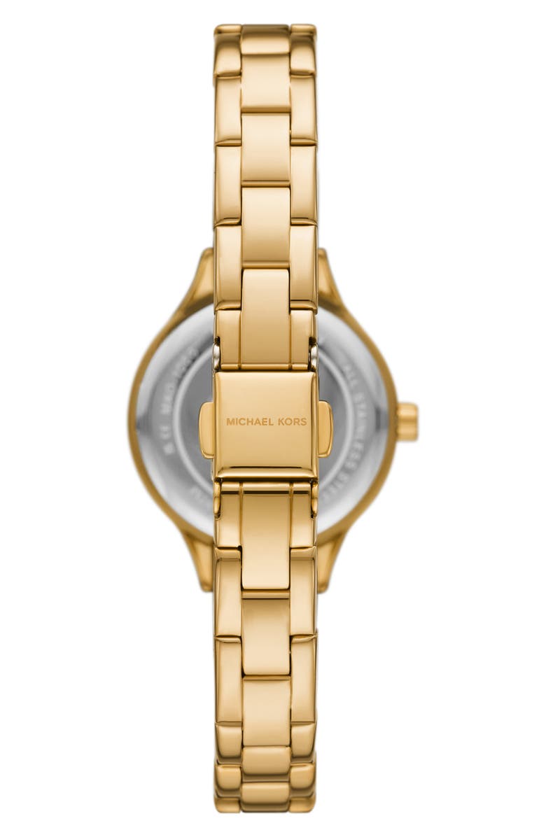 Michael Kors Aspyn Crystal Bracelet Watch, 28mm, Alternate, color, Gold