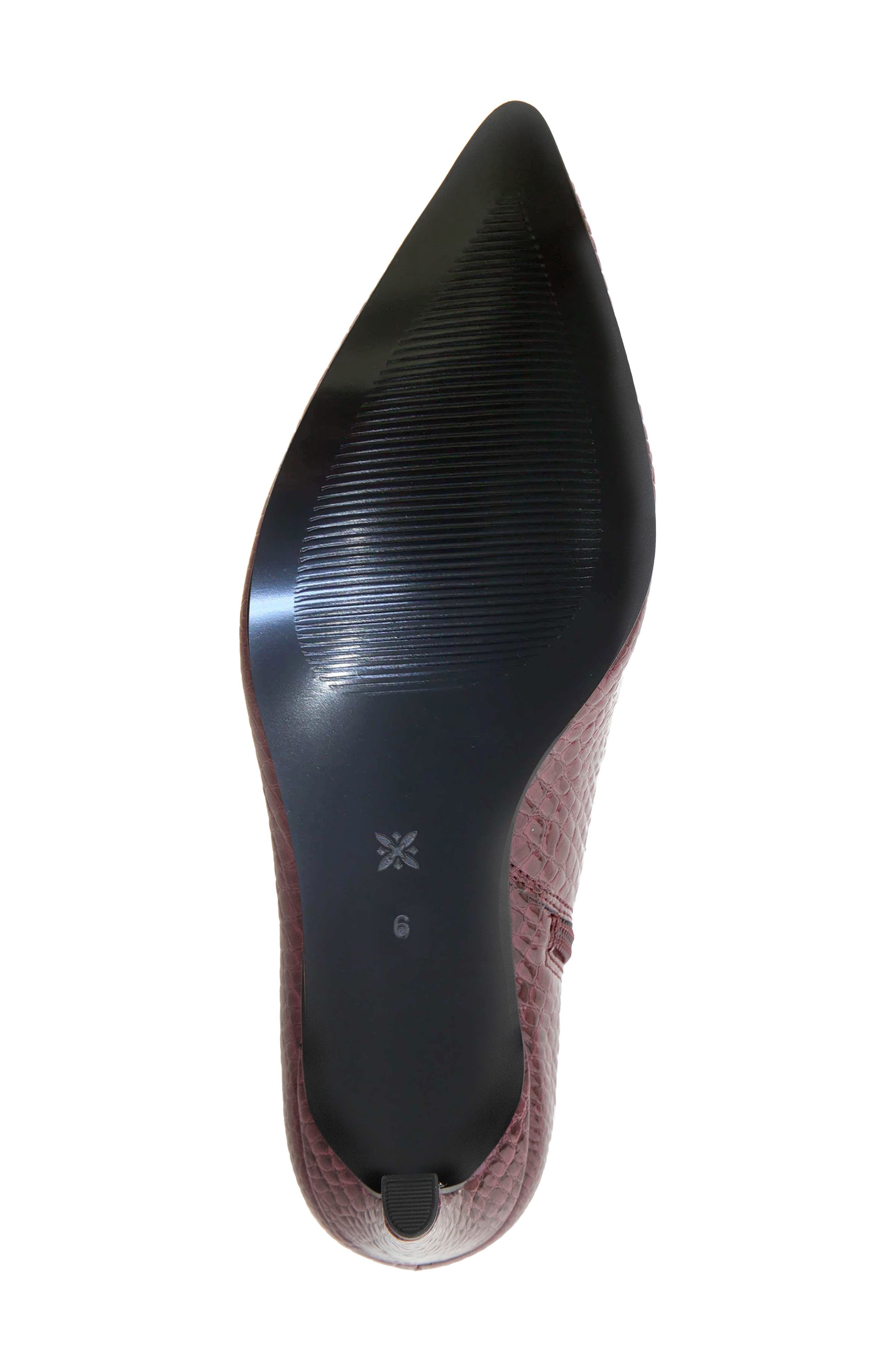 Zera Pointed Toe Bootie, Alternate, color, BURGUNDY