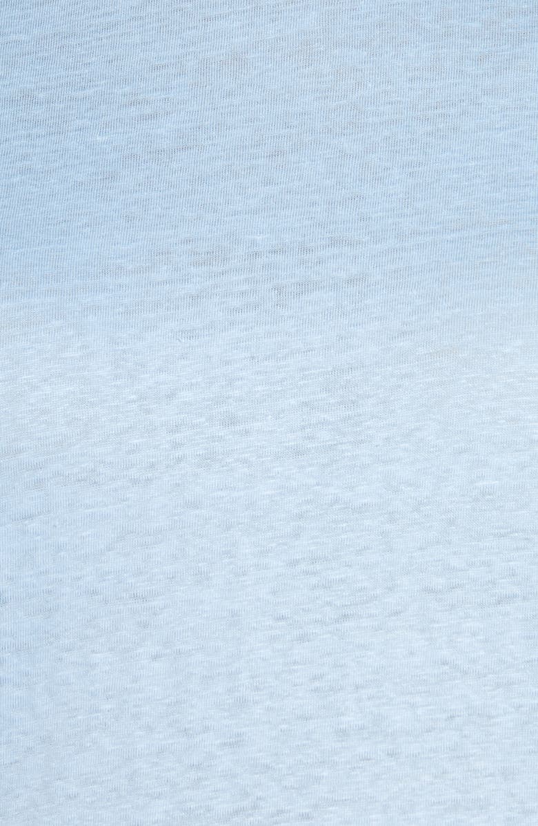 Vince Relaxed Linen Crewneck T-Shirt, Alternate, color, Light Cerulean