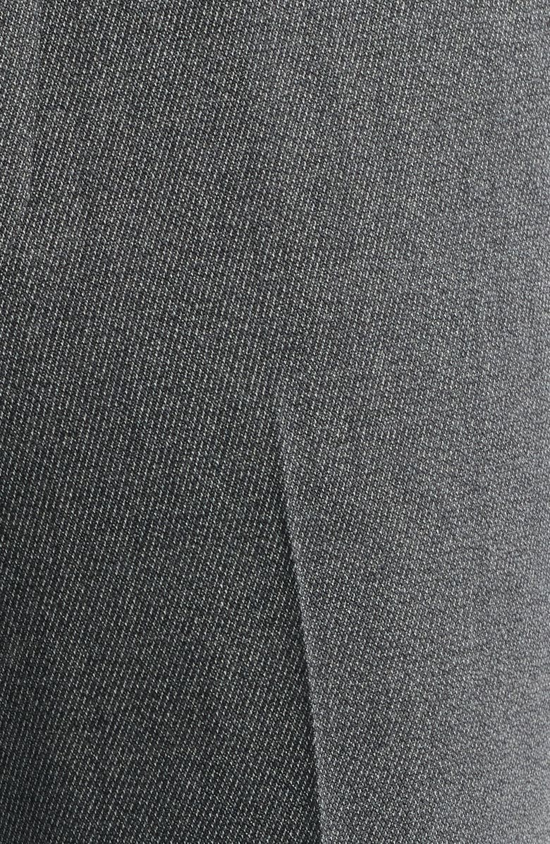 Berle Covert Stretch Worsted Wool Twill Dress Pants, Alternate, color, Med Grey