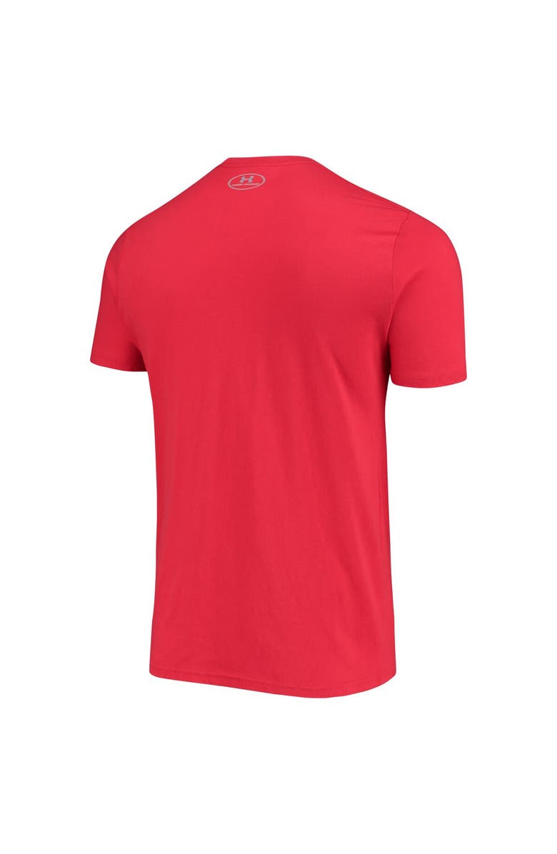 Under Armour Men's Under Armour Red Maryland Terrapins School Logo Performance Cotton T-Shirt, Alternate, color, 