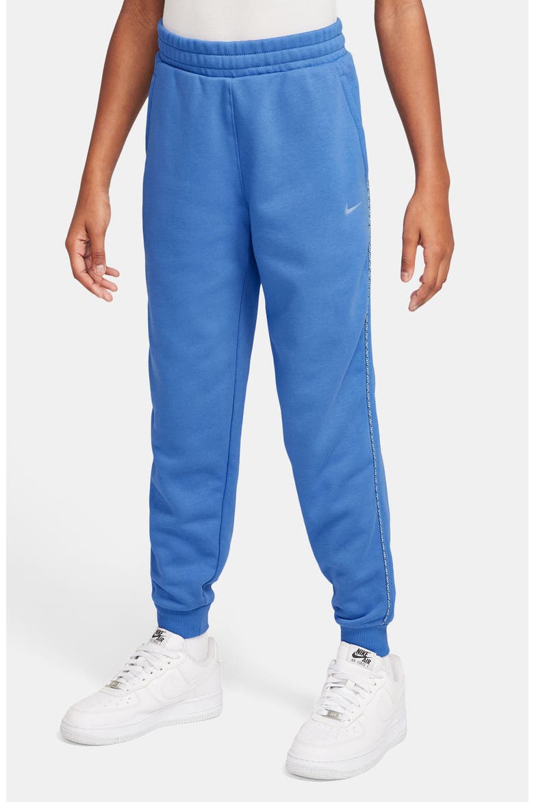 Kids' Sportswear Club Fleece Contrast Trim Joggers, Main, color, COMET BLUE/ ALUMINUM