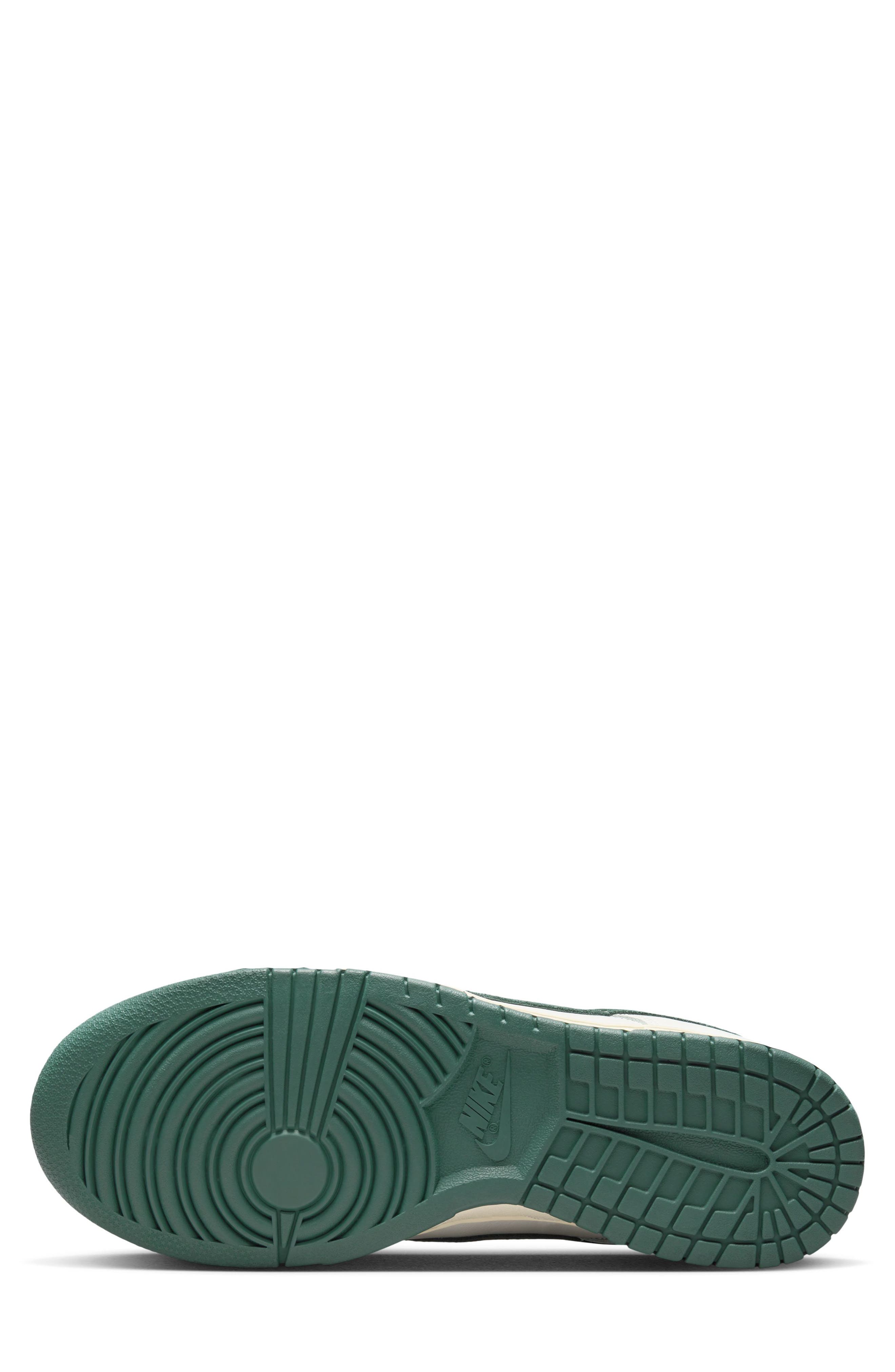 Gender Inclusive Dunk Low Sneaker, Alternate, color, SAIL/ DEEP JUNGLE