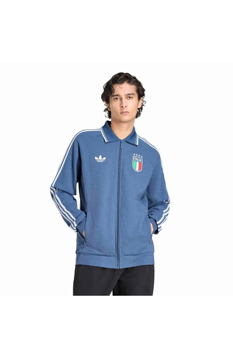 adidas Men's adidas Blue Italy National Team 2026 Away Full-Zip Anthem Jacket, Main, color, Blue
