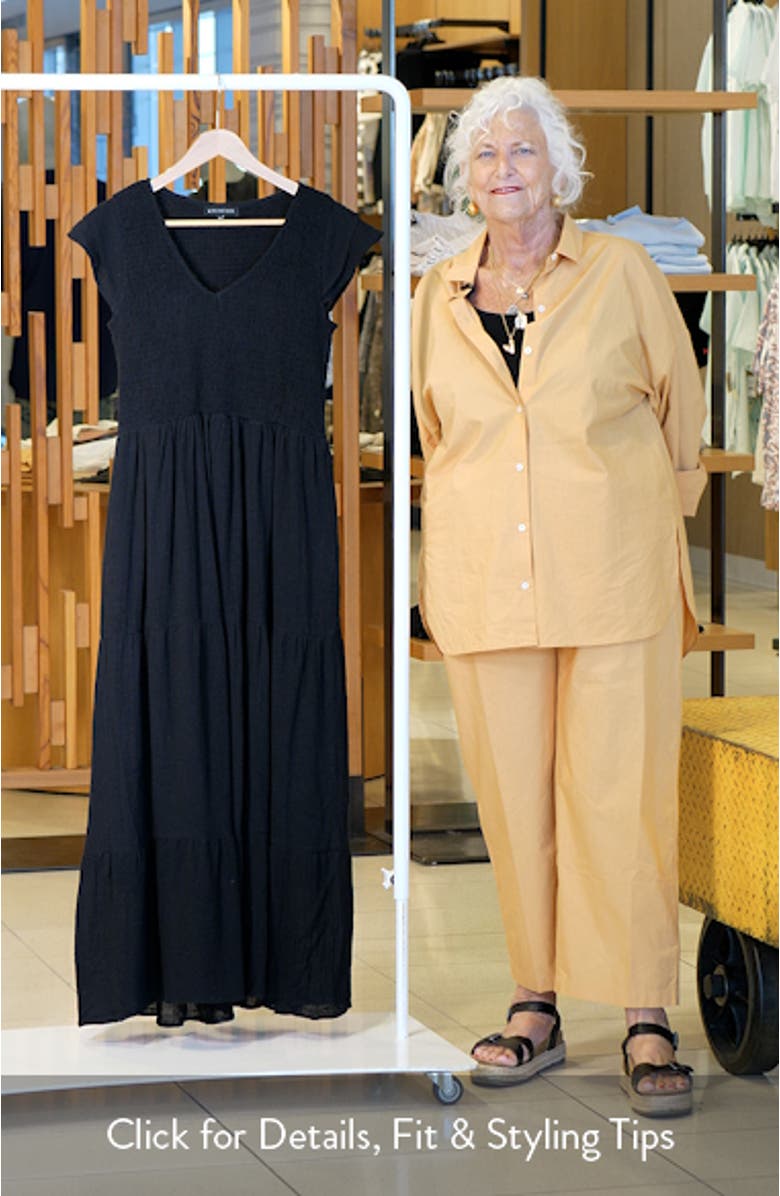 Flutter Sleeve Cotton Gauze Maxi Dress, sales video thumbnail