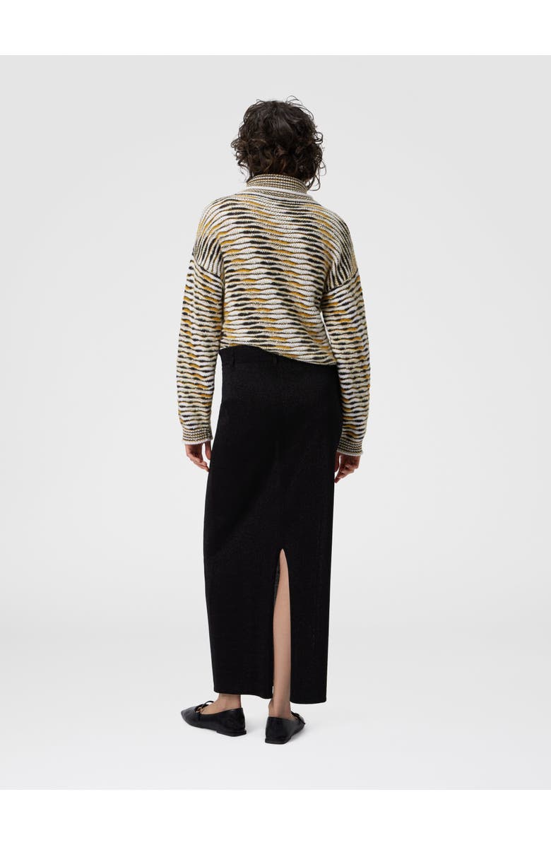 Missoni Long Skirt With Slit, Alternate, color, Black