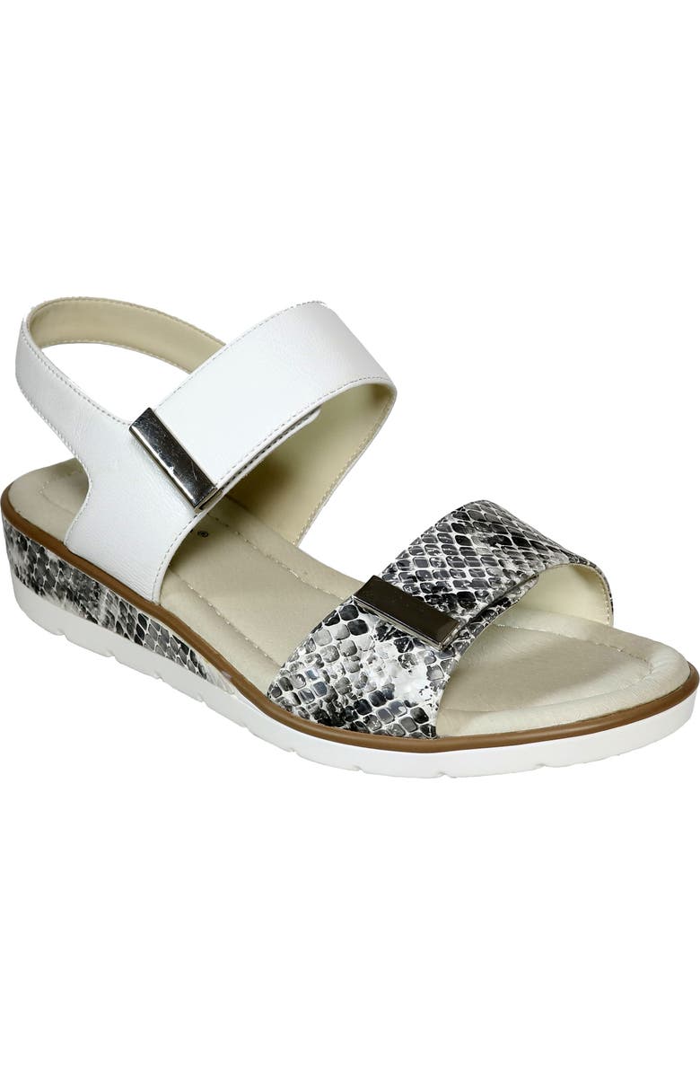 David Tate Civic Slingback Sandal, Main, color, White Multi