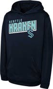 Outerstuff Youth  Deep Sea Blue Seattle Kraken Cyber Punk Performance Hoodie