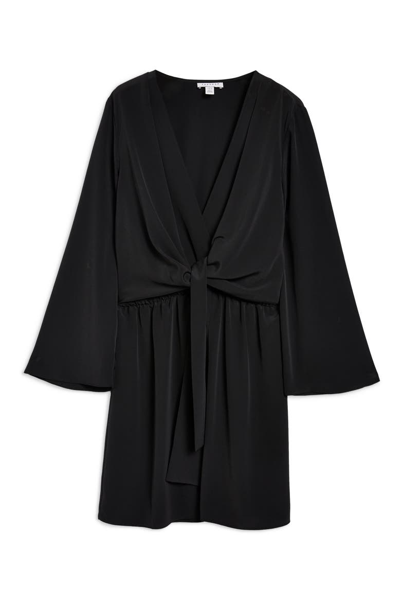 Tiffany Knot Minidress, Alternate, color, BLACK