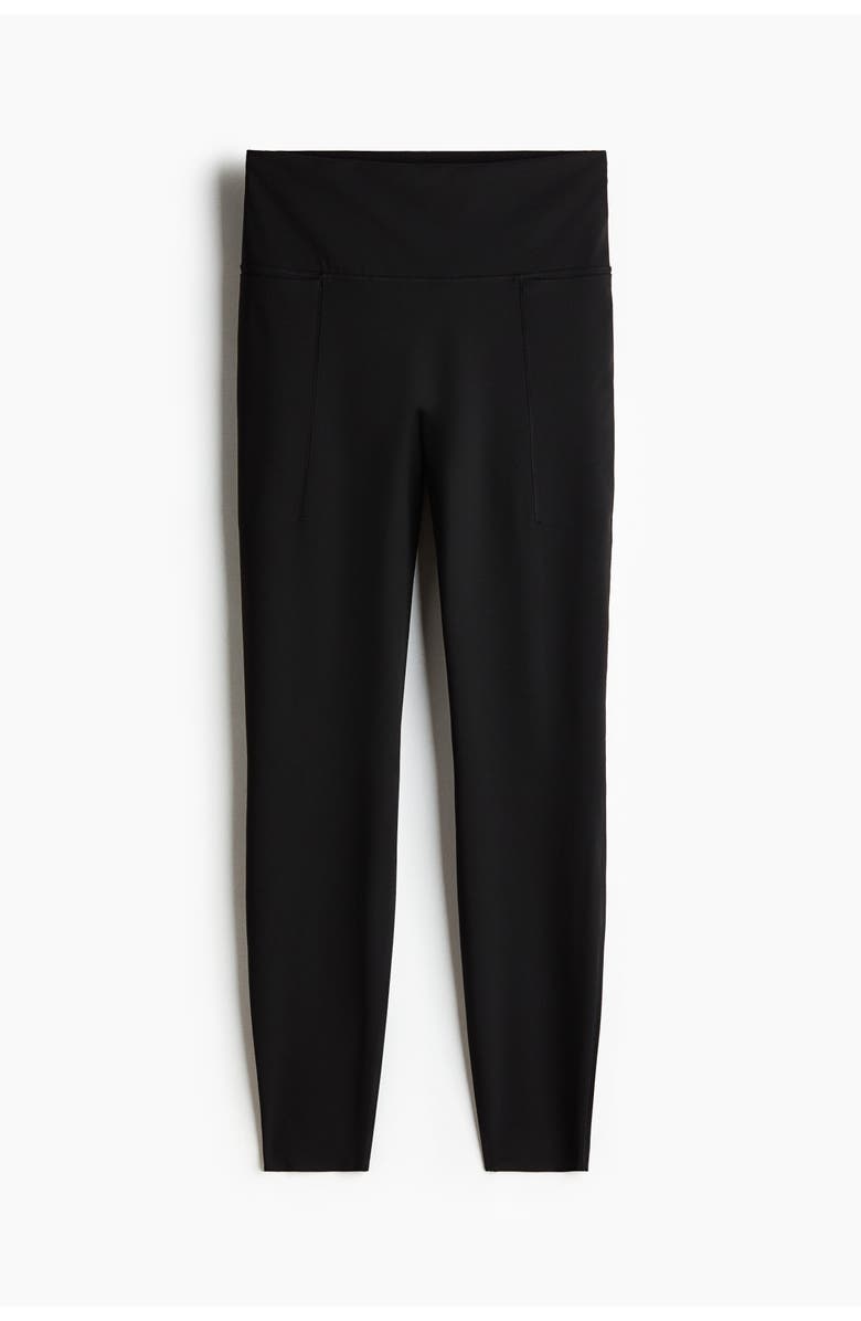 H&M Running Leggings With Shapemove, Alternate, color, Black