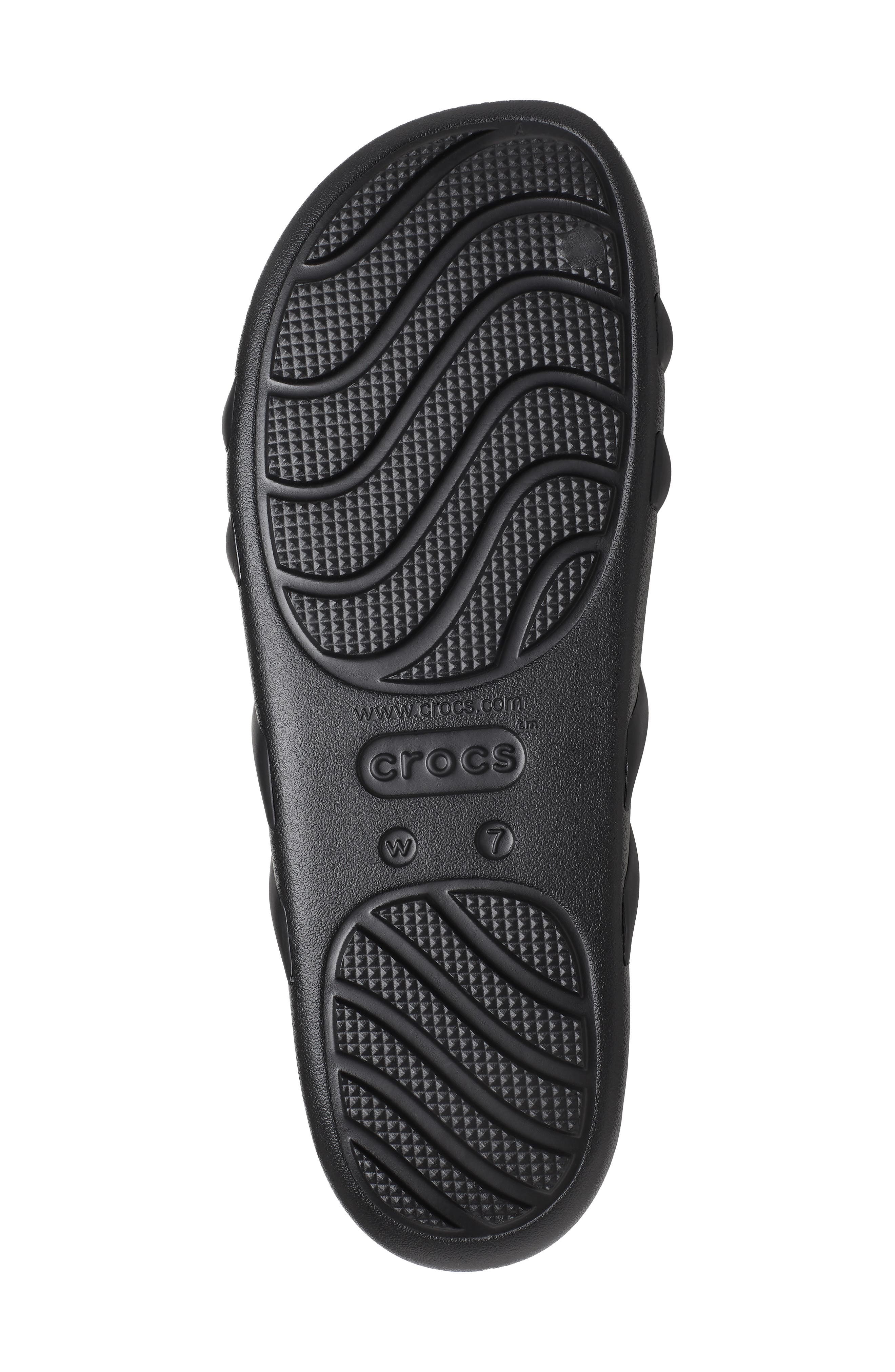 CROCS Splash Strappy Slide Sandal, Alternate, color, Black