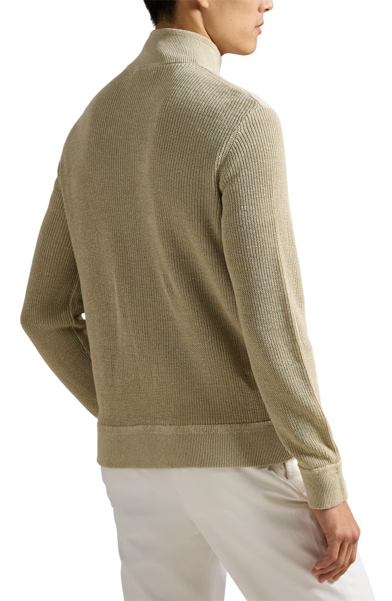 Polo Ralph Lauren Hybrid Linen Zip Cardigan, Alternate, color, Beige Linen