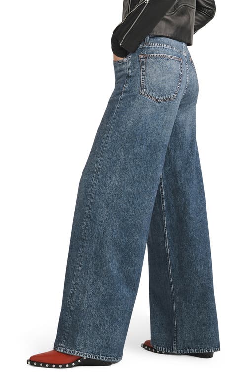 Rag & Bone Miramar Sofie High Waist Cotton Terry Sweatpant Jeans In Blue