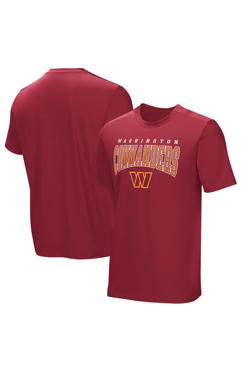 NFL Men's Burgundy Washington Commanders Home Team Adaptive T-Shirt, Alternate, color, Burgundy